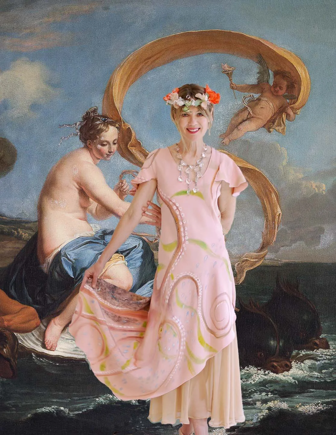Hand-painted fabric — Blog — Elizabeth Cannon Couture
